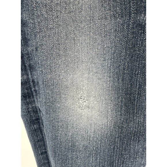 Big Star Kayla Straight Distressed  Jeans With Embroidered Pockets Size 27R - Picture 2 of 13